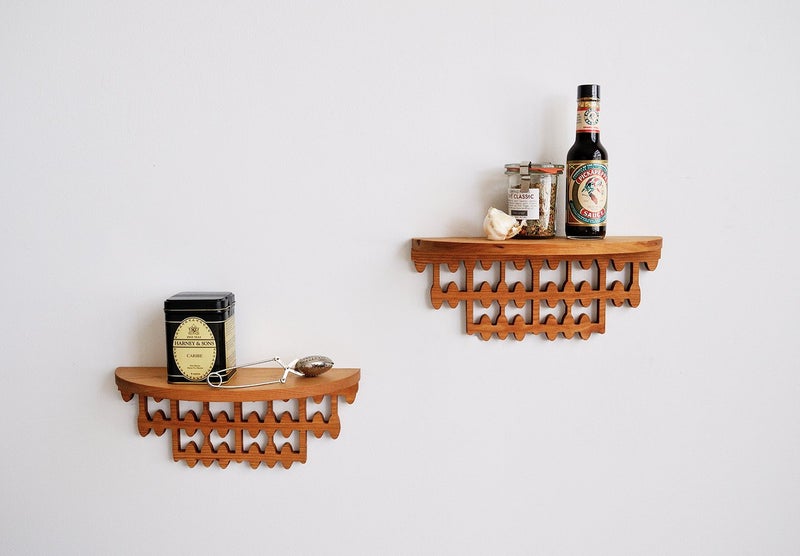 Jonathan Alden Floating Shelf in Solid Cherry, Porter Design - Image 1